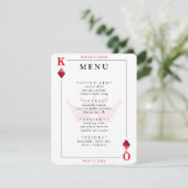 King & Queen of Diamonds Spielkarte - Hochzeitsmen (Stehend Vorderseite)