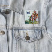 King & Queen of Hearts, Alice & The Cheshire Cat Button (Beispiel)