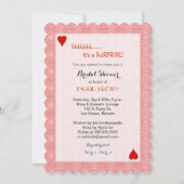 King & Queen of Hearts Casino Brautparty Einladung (Rückseite)