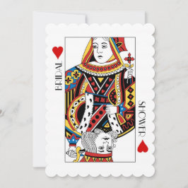 King & Queen of Hearts Casino Brautparty Einladung