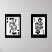 King & Queen of Hearts Wall Art Set (Vorderseite)