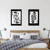 King & Queen of Hearts Wall Art Set (Schlafzimmer)