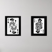 King & Queen of Hearts Wall Art Set (Vorderseite)