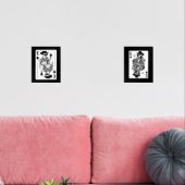 King & Queen of Hearts Wall Art Set (Wohnzimmer)