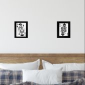 King & Queen of Hearts Wall Art Set (Schlafzimmer)