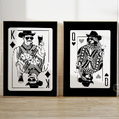 King & Queen of Hearts Wall Art Set