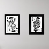 King & Queen of Hearts Wall Art Set (Vorderseite)