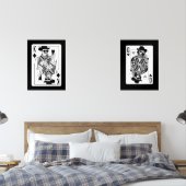 King & Queen of Hearts Wall Art Set (Schlafzimmer)