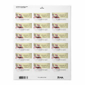 King & Queen Spielkarten Hochzeitsadressen-Labels Adressaufkleber (Vorne)