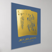 King Queen spielt Karten neu Jubiläumsgeschenk Foliendrucke (Ablage )