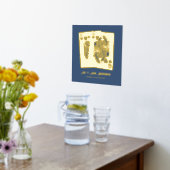 King Queen spielt Karten neu Jubiläumsgeschenk Foliendrucke (Ablage(Küche))