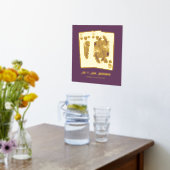 King Queen spielt Karten neu Jubiläumsgeschenk Foliendrucke (Ablage(Küche))