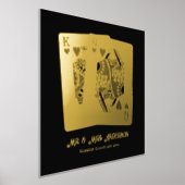 King Queen spielt Karten neu Jubiläumsgeschenk Foliendrucke (Ablage )