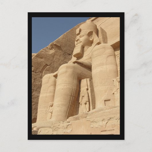 King Ramses Abu Simbel Ägypten Postkarte (Vorderseite)