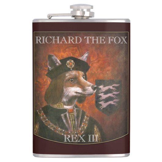 King Richard The Third Fox Flask Flachmann (Vorderseite)