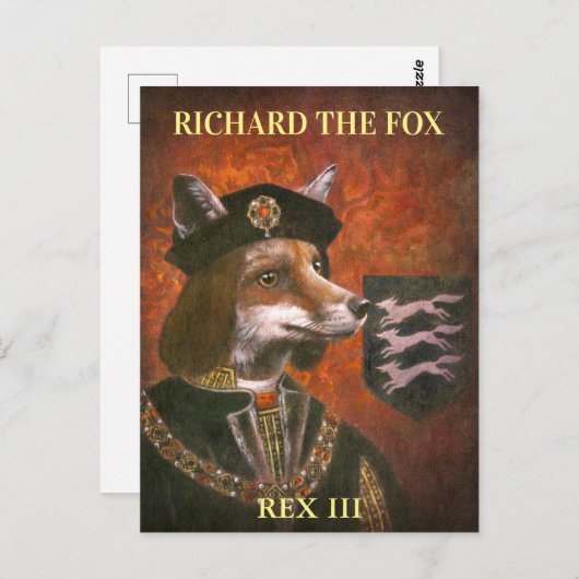 King Richard The Third Fox Postcard Postkarte (Vorne/Hinten)