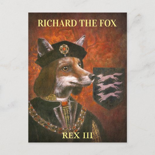 King Richard The Third Fox Postcard Postkarte (Vorderseite)