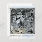 King Robert II Sohn von Hugh Capet Postkarte (Vorne/Hinten)