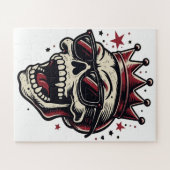 King Rockstar Skull with Sunglasses Puzzle (Horizontal)