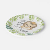 King Safari Baby Dusche Pappteller (Schrägansicht)