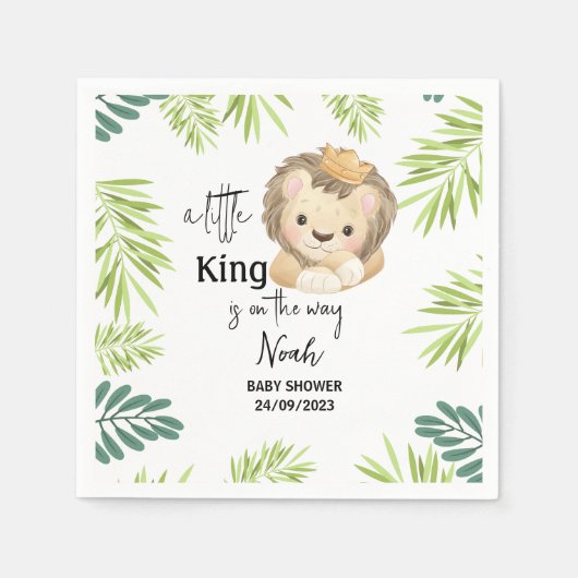 King Safari Baby Dusche Serviette (Vorderseite)