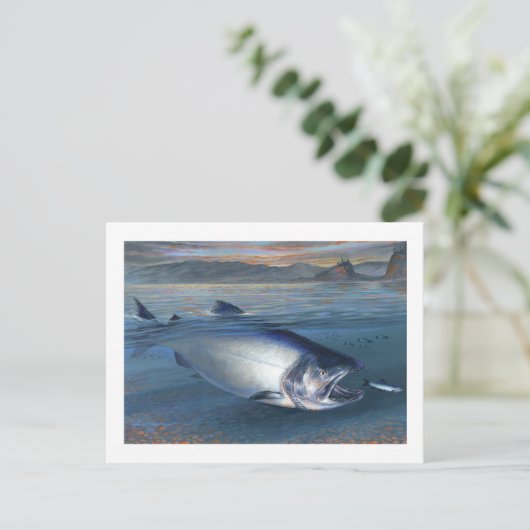 King Salmon Postcard Postkarte (Stehend Vorderseite)