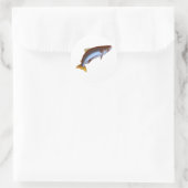 King Salmon Runder Aufkleber (Tasche)