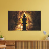 King Schach auf der alten Weltkarte Leinwanddruck (Insitu (Wohnzimmer))