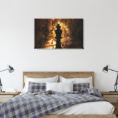 King Schach auf der alten Weltkarte Leinwanddruck (Insitu (Schlafzimmer))