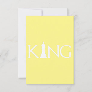 King Schach Piece Halloween Kostümstuhl Lover Dankeskarte