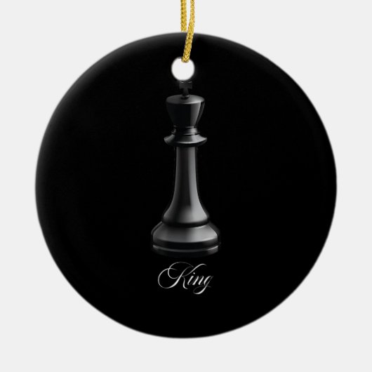 King Schach Piece Halloween Kostümstuhl Lover Keramik Ornament (Vorne)