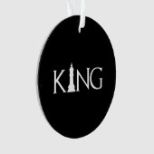 King Schach Piece Halloween Kostümstuhl Lover Ornament (Vorderseite)