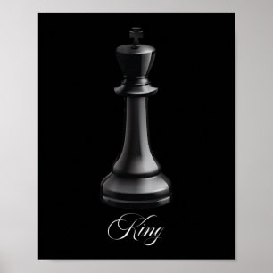 King Schach Piece Halloween Kostümstuhl Lover Poster