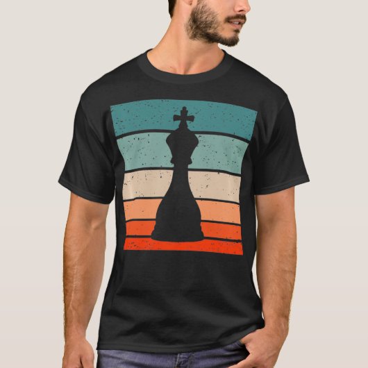 King Schach Piece Retro Style Vintager Pullover (Vorderseite)
