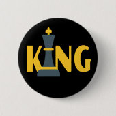 King Schach Player Button (Vorderseite)