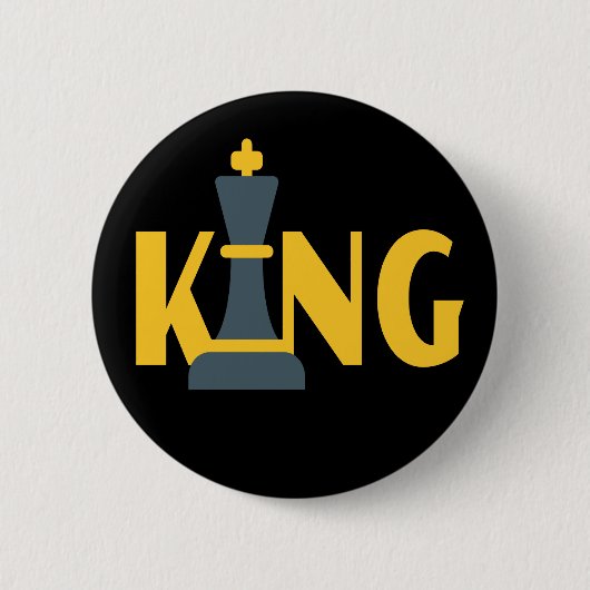 King Schach Player Button (Vorderseite)