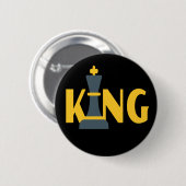 King Schach Player Button (Vorne & Hinten)
