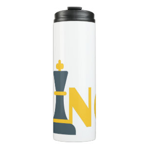 King Schach Player Thermosbecher