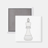 King Schess Magnet (Vorderseite/Rückseite)
