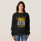 King Scorpio Horoskop Astrologie Zodiac-Zeichen Sweatshirt (Vorne ganz)