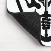 King Skull Flam Shield Mousepad (Ecke)
