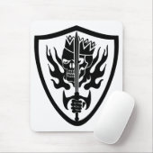 King Skull Flam Shield Mousepad (Mit Mouse)
