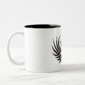 King Skull mit Flügeln Zweifarbige Tasse (Links)