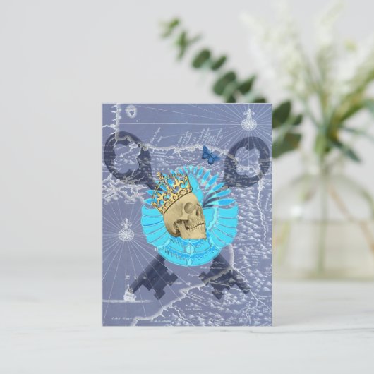 King Skull Postkarte (Stehend Vorderseite)