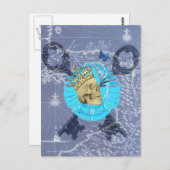 King Skull Postkarte (Vorne/Hinten)