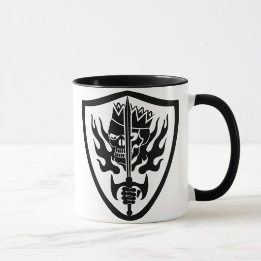 King Skull Schild Tasse (Rechts)