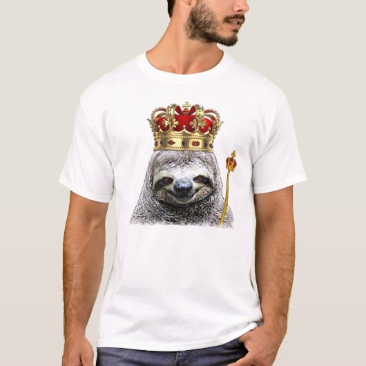 King sloth T-shirt (Vorderseite)