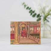 King Solomon auf seinem Thron, 1. Edition Postkarte (Stehend Vorderseite)