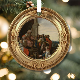 King Solomon Queen of Sheba Biblical Jesse Tree Ornament Aus Metall