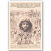 King Solomon umgeben von Tanzmädchen Aufkleber (Vorderseite)